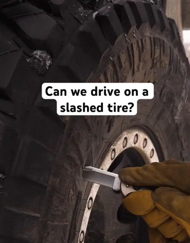 Can We Drive On A Slashed Tire